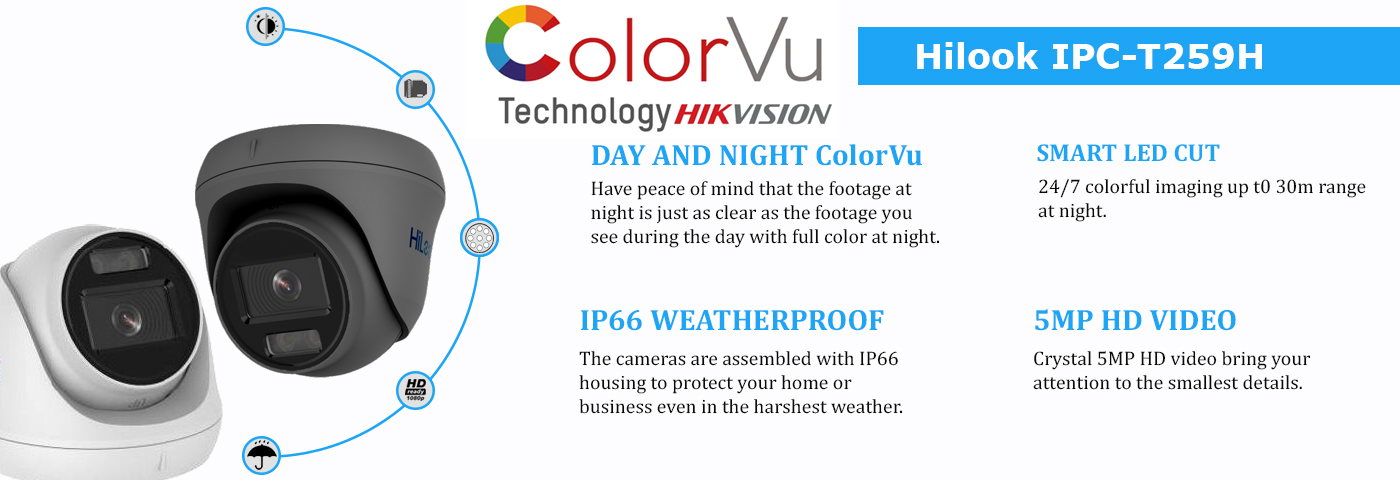 thumbnail image 2 of Hitosino ColorVu POE IP Camera – Hikvision Compatible, 5MP/8MP, Full Color Night, Built-in Mic, IP67 2 of 2
