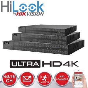 HIKVISION HILOOK 16 CHANNEL CCTV DVR HDMI 4K FULL HD 8MP RECORDER AHD HDMI UK (DVR-216U-M2) 2TB HDD